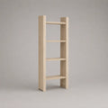 Bibliothèque étagère ouverte en bois à 4 niveaux, chêne clair, 60 × 30 × 160 cm